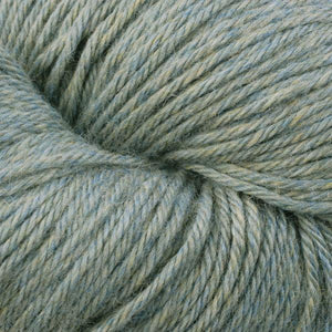 Skein of Berroco Vintage  Worsted weight yarn in the color Sage (Green) for knitting and crocheting.