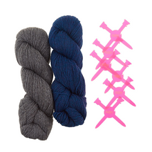 Load image into Gallery viewer, Big Check Felted Bag Knit Kit
