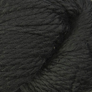 Skein of Cascade 128 Superwash Bulky weight yarn in the color Black (Black) for knitting and crocheting.