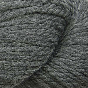 Skein of Cascade 128 Superwash Bulky weight yarn in the color Charcoal (Gray) for knitting and crocheting.