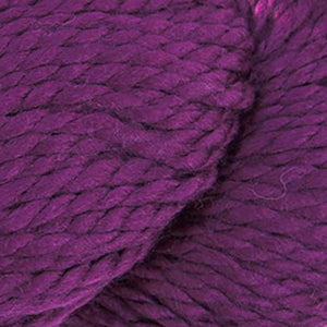 Skein of Cascade 128 Superwash Bulky weight yarn in the color Dark Plum (Purple) for knitting and crocheting.