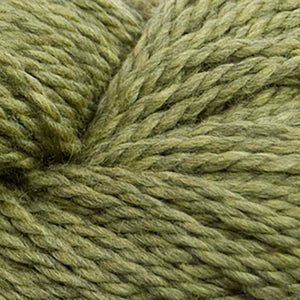 Skein of Cascade 128 Superwash Bulky weight yarn in the color Turtle (Green) for knitting and crocheting.