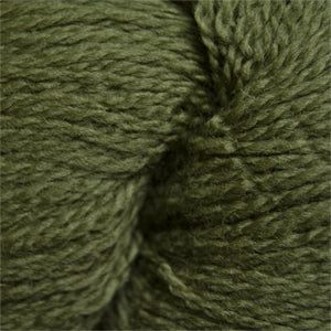 Skein of Cascade 220 Fingering Sock weight yarn in the color Avocado (Green) for knitting and crocheting.