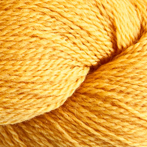 Skein of Cascade 220 Fingering Sock weight yarn in the color Goldenrod (Yellow) for knitting and crocheting.