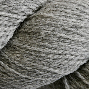 Skein of Cascade 220 Fingering Sock weight yarn in the color Silver (Gray) for knitting and crocheting.