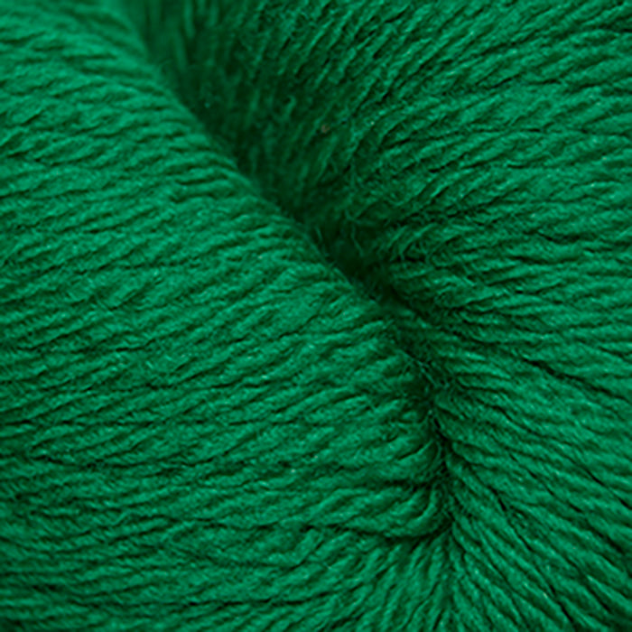 Skein of Cascade 220 Superwash Sport Sport weight yarn in the color Christmas Green (Green) for knitting and crocheting.