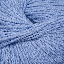 Load image into Gallery viewer, Skein of Cascade 220 Superwash Worsted weight yarn in the color Baby Denim (Blue) for knitting and crocheting.
