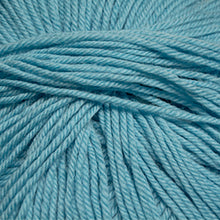 Load image into Gallery viewer, Skein of Cascade 220 Superwash Worsted weight yarn in the color Bachelor Button (Blue) for knitting and crocheting.
