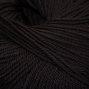 Skein of Cascade 220 Superwash Worsted weight yarn in the color Chocolate (Brown) for knitting and crocheting.