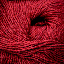 Load image into Gallery viewer, Skein of Cascade 220 Superwash Worsted weight yarn in the color Christmas Red Heather (Red) for knitting and crocheting.
