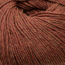 Load image into Gallery viewer, Skein of Cascade 220 Superwash Worsted weight yarn in the color Copper Heather (Brown) for knitting and crocheting.
