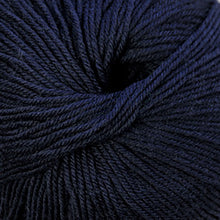 Load image into Gallery viewer, Skein of Cascade 220 Superwash Worsted weight yarn in the color Navy (Blue) for knitting and crocheting.
