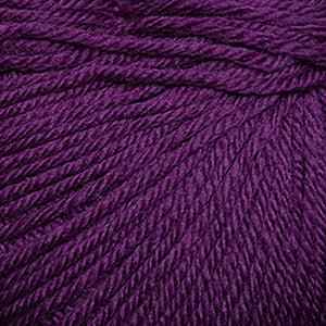 Skein of Cascade 220 Superwash Worsted weight yarn in the color Plum Crazy (Pink) for knitting and crocheting.