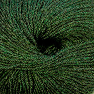 Skein of Cascade 220 Superwash Worsted weight yarn in the color Shire (Green) for knitting and crocheting.