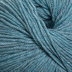 Skein of Cascade 220 Superwash Worsted weight yarn in the color Summer Sky Heather (Blue) for knitting and crocheting.