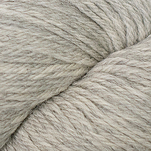 Skein of Cascade 220 Worsted weight yarn in the color Aspen Heather (Gray) for knitting and crocheting.