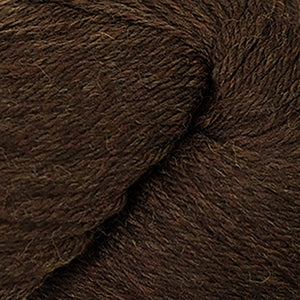 Skein of Cascade 220 Worsted weight yarn in the color Chocolate Heather (Brown) for knitting and crocheting.