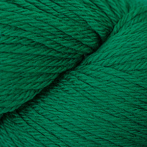 Skein of Cascade 220 Worsted weight yarn in the color Christmas Green (Green) for knitting and crocheting.