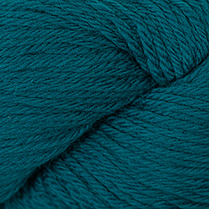 Skein of Cascade 220 Worsted weight yarn in the color Como Blue (Blue) for knitting and crocheting.