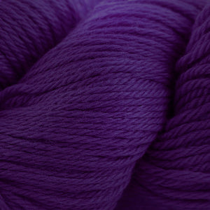 Skein of Cascade 220 Worsted weight yarn in the color Concord Grape (Purple) for knitting and crocheting.