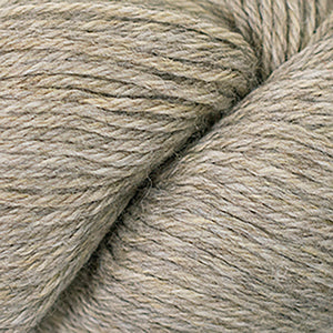 Skein of Cascade 220 Worsted weight yarn in the color Fog Hatt (Tan) for knitting and crocheting.