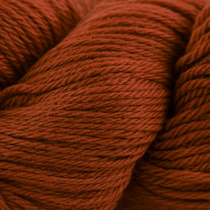Skein of Cascade 220 Worsted weight yarn in the color Ginger (Orange) for knitting and crocheting.