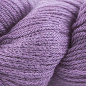 Skein of Cascade 220 Worsted weight yarn in the color Lilac Mist (Purple) for knitting and crocheting.