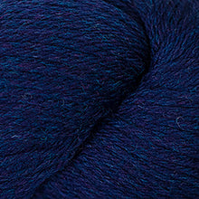 Load image into Gallery viewer, Skein of Cascade 220 Worsted weight yarn in the color Midnight Heather (Blue) for knitting and crocheting.
