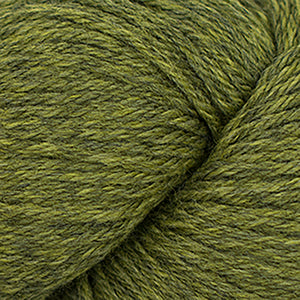 Skein of Cascade 220 Worsted weight yarn in the color Turtle (Green) for knitting and crocheting.