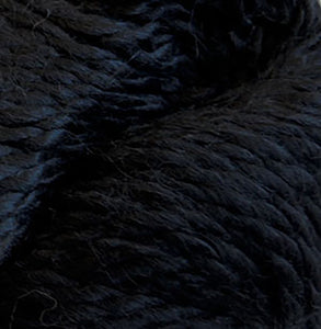 Skein of Cascade Baby Alpaca Chunky Bulky weight yarn in the color Black (Black) for knitting and crocheting.