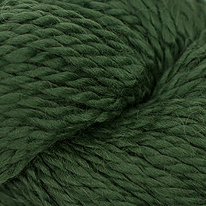 Skein of Cascade Baby Alpaca Chunky Bulky weight yarn in the color Elm (Green) for knitting and crocheting.