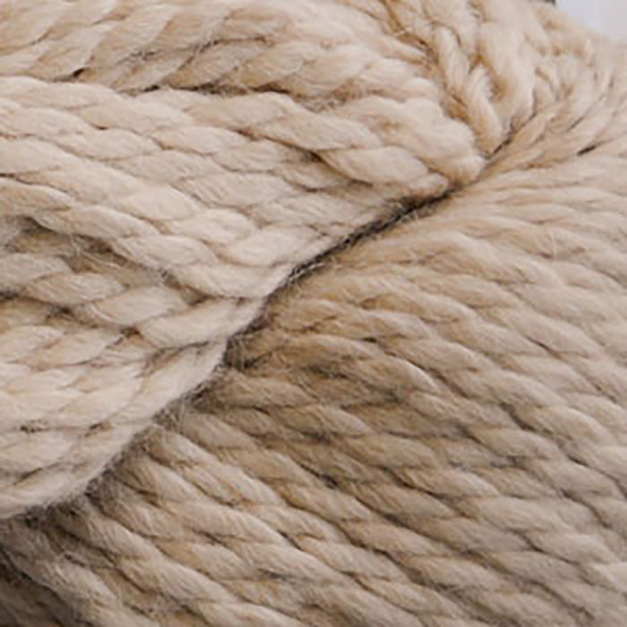 Skein of Cascade Baby Alpaca Chunky Bulky weight yarn in the color Linen (Tan) for knitting and crocheting.
