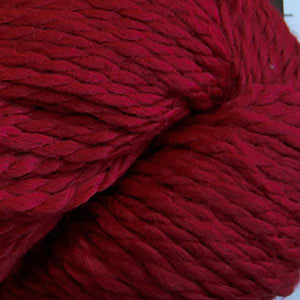 Skein of Cascade Baby Alpaca Chunky Bulky weight yarn in the color Ruby (Red) for knitting and crocheting.