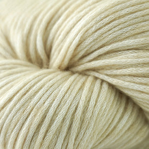 Skein of Cascade Cantata Worsted weight yarn in the color Sand (Cream) for knitting and crocheting.