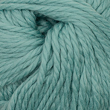 Load image into Gallery viewer, Skein of Cascade Llana Grande Super Bulky weight yarn in the color Agate Green (Blue) for knitting and crocheting.
