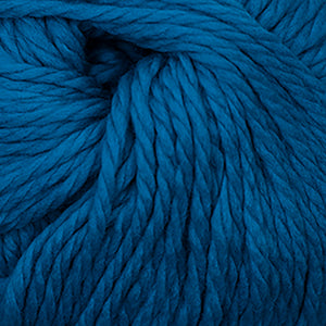 Skein of Cascade Llana Grande Super Bulky weight yarn in the color Azure (Blue) for knitting and crocheting.