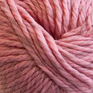 Skein of Cascade Llana Grande Super Bulky weight yarn in the color Cherry Blossom (Pink) for knitting and crocheting.