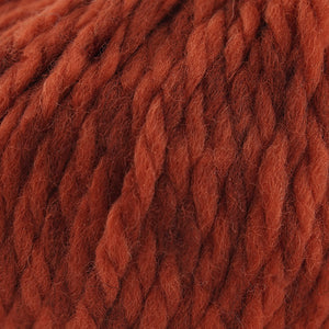 Skein of Cascade Llana Grande Super Bulky weight yarn in the color Sienna (Orange) for knitting and crocheting.