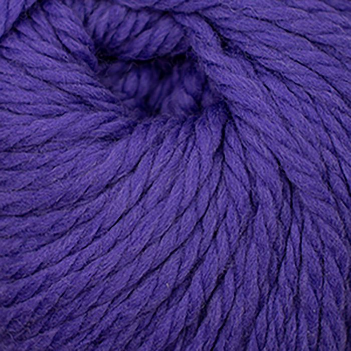 Skein of Cascade Llana Grande Super Bulky weight yarn in the color Ultra Violet (Purple) for knitting and crocheting.