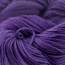 Load image into Gallery viewer, Skein of Cascade Nifty Cotton Worsted weight yarn in the color Purple (Purple) for knitting and crocheting.
