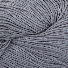 Load image into Gallery viewer, Skein of Cascade Nifty Cotton Worsted weight yarn in the color Silver (Gray) for knitting and crocheting.
