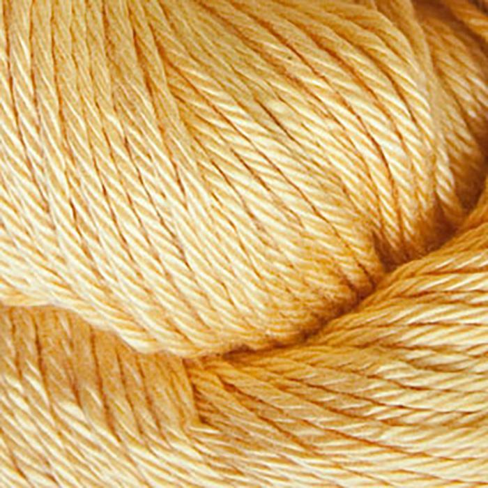 Skein of Cascade Ultra Pima DK weight yarn in the color Buttercup (Yellow) for knitting and crocheting.