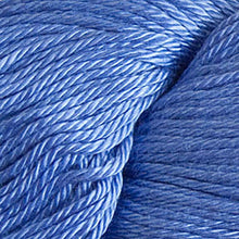 Load image into Gallery viewer, Skein of Cascade Ultra Pima DK weight yarn in the color Periwinkle (Blue) for knitting and crocheting.
