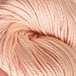 Skein of Cascade Ultra Pima DK weight yarn in the color White Peach (Orange) for knitting and crocheting.