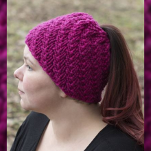 Load image into Gallery viewer, Chealse Ponytail Hat Knit Kit
