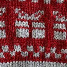Load image into Gallery viewer, One Big Happy Christmas Stocking PDF Knitting Pattern
