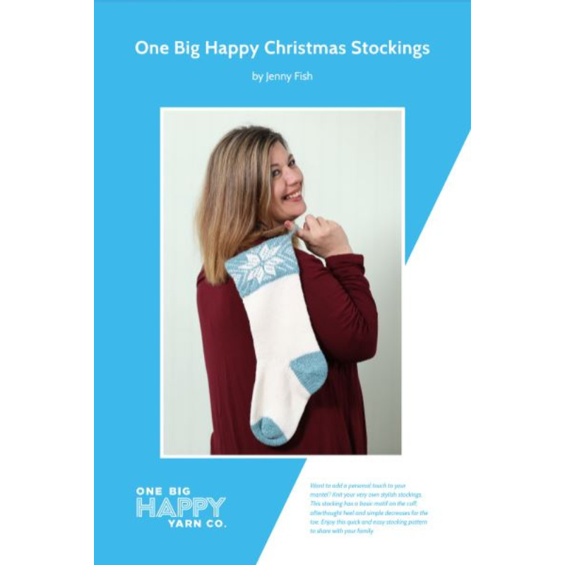 One Big Happy Christmas Stocking Printed Knitting Pattern
