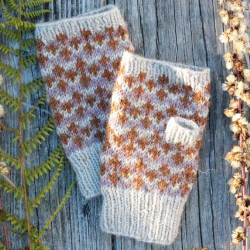 Cable Cowl & Fingerless Mitts Knit Kit – One Big Happy