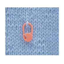 Load image into Gallery viewer, Clover Locking Stitch Markers on knitted fabric
