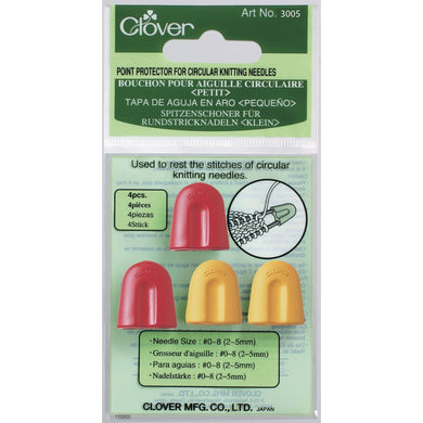 Clover Point Protectors for Large Circular Knitting Needles in packaging